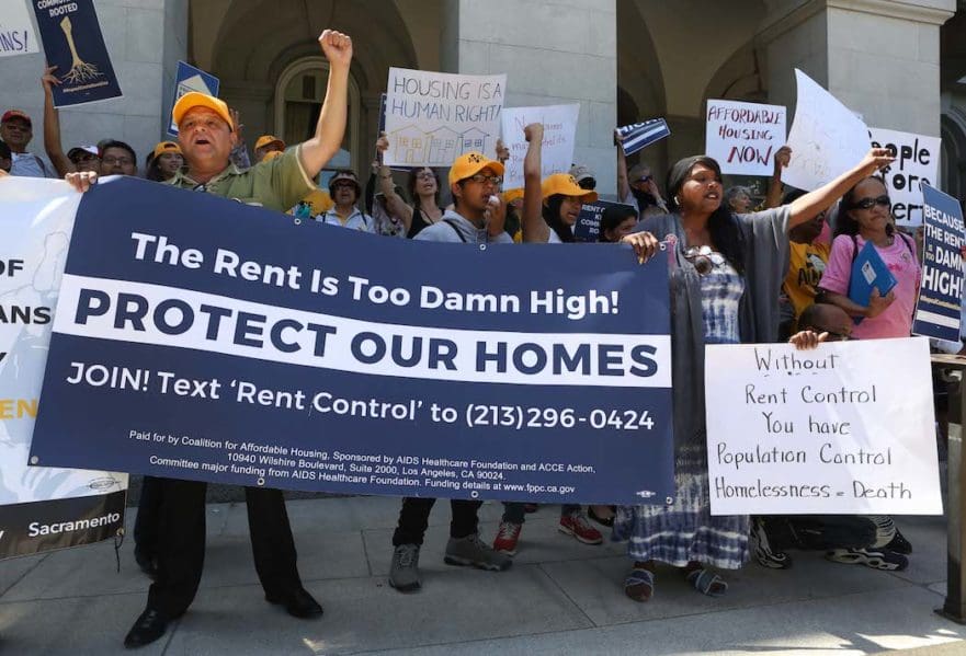 Housing Is a Human Right rent control California