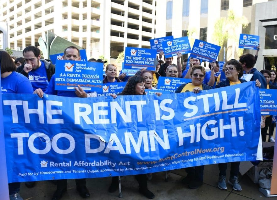 Housing Is A Human Right Proposition 21 California housing justice movement