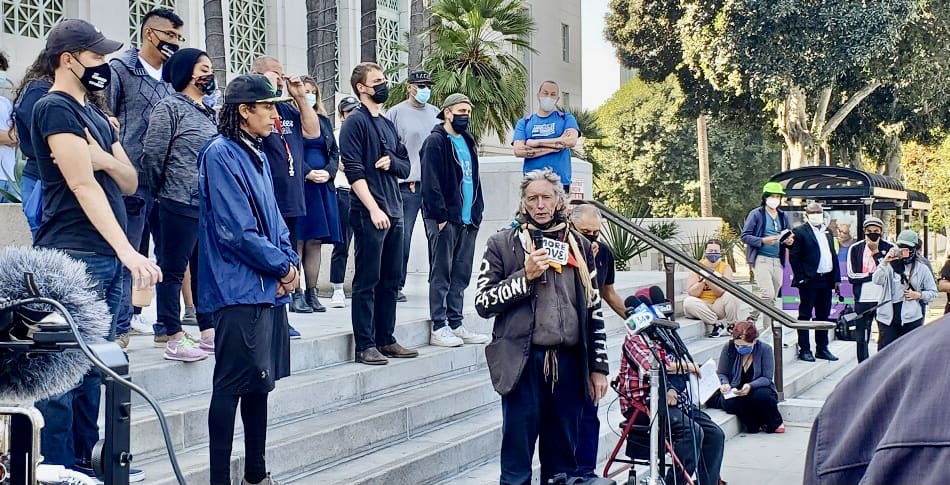 Featured image for “Unhoused Resident David Busch-Lilly Responds to Heavy-Handed Tactics at Echo Park Lake”