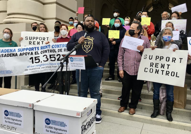 Housing Is A Human Right Pasadena rent control Brandon Lamar