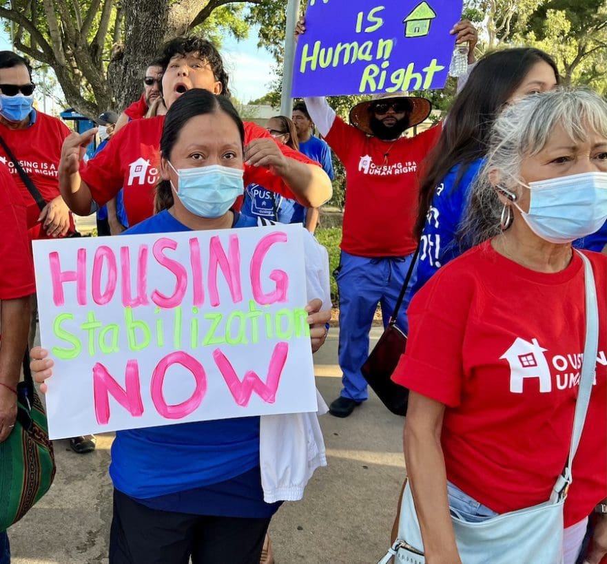 Housing Is A Human Right rent control homeless students