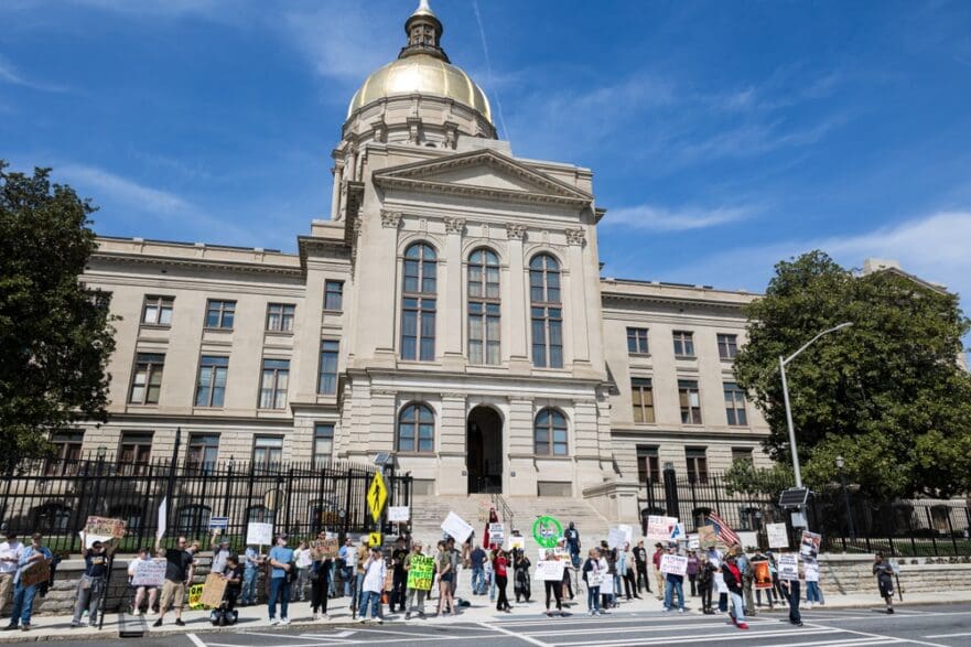 Housing Is A Human Right Georgia activists corporate landlords